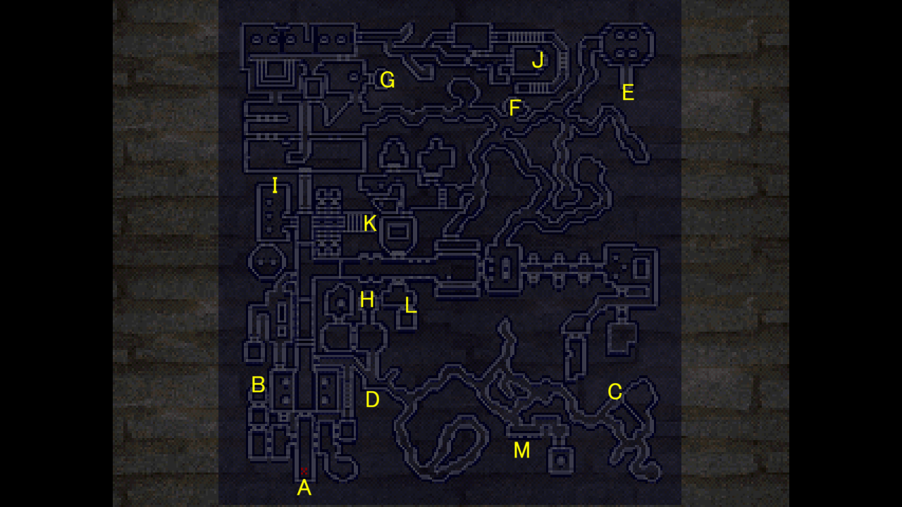 King's Field 攻略マップ 第1層